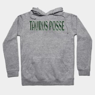 Taurus Posse - Embossed Emerald - Front Hoodie